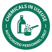 consignes de sécurité produits chimiques utilisés symbole signe sur fond blanc vecteur