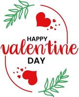 conception de vecteur happy valentines day avec fichier png amour rouge gratuit