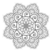 mandala patron livre de coloriage art fond d'écran vecteur