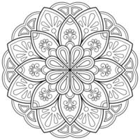 motif de mandala abstrait vectoriel