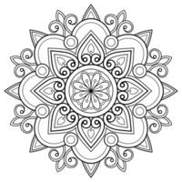 mandala patron livre de coloriage art fond d'écran vecteur