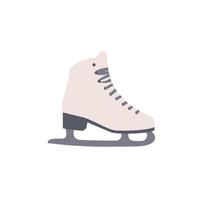 patin à glace. symbole de patins artistiques. style plat. vecteur