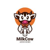 illustration graphique vectoriel de vache à lait, bon pour la conception de logo