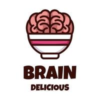 illustration graphique vectoriel du cerveau délicieux, bon pour la conception de logo