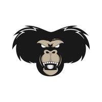 macaque à queue effrayer logo design vecteur graphique symbole icône signe illustration idée créative