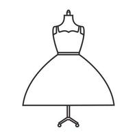lignes femmes robe boutique logo symbole icône vecteur conception graphique illustration