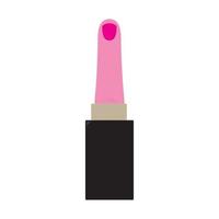 rouge à lèvres rose avec doigt logo symbole icône vecteur conception graphique illustration idée créative