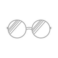 vieux cercle classique lunettes de soleil logo symbole vecteur icône conception graphique illustration