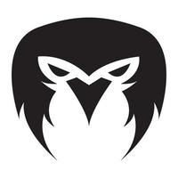 tête d'animal visage aigle fort logo symbole vecteur icône illustration graphisme