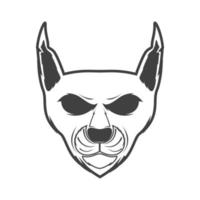 visage chat caracal effrayer logo design vecteur graphique symbole icône signe illustration idée créative