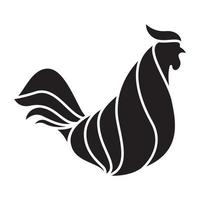 noir cemani coq logo vecteur symbole icône conception graphique illustration