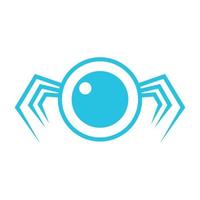 yeux araignée technologie logo symbole vecteur icône illustration graphisme