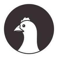 tête poule hipster logo symbole vecteur icône illustration graphisme