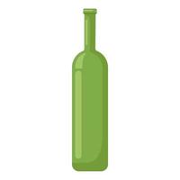 verre vert bouteille cartoon vector illustration objet isolé
