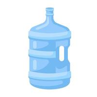 gallon eau bouteille plastique dessin animé vecteur illustration objet isolé