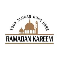 vecteur de ramadan, vecteur de logo musulman