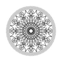 mandala dessiné à la main. décoration en ornement de doodle oriental ethnique. vecteur