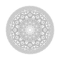 mandala dessiné à la main. décoration en ornement de doodle oriental ethnique. vecteur