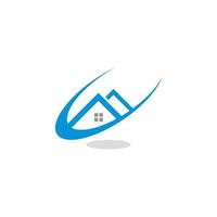 logo de la maison, logo de l'immobilier vecteur