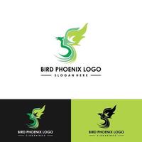 logo oiseau phénix vecteur