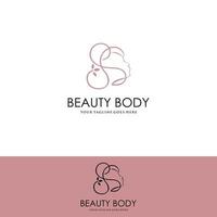 logo femme silhouette, tête, logo visage isolé. utiliser pour salon de beauté, spa, design cosmétique, etc. vecteur