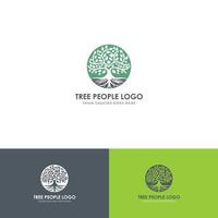 vecteur de logo arbre feuille