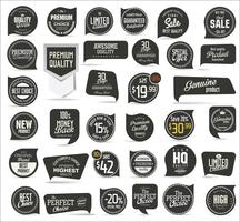 Collection de stickers, étiquettes badges modernes vecteur