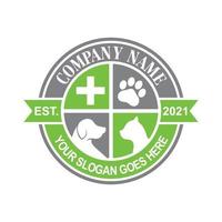 logo de soins pour animaux de compagnie, logo vétérinaire vecteur