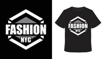 conception de t-shirt de typographie de mode new york city vecteur