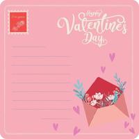 collection de modèles de cartes saint valentin décor de coeurs dynamiques colorés vecteur