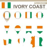 collection de drapeaux de côte d'ivoire