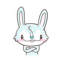 vecteur de doodle mignon petit lapin et dessin animé lapin