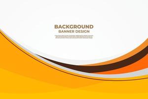 conception de modèle de bannière de fond de couleur dégradé orange élégant pour le dépliant, la présentation d'entreprise, la conception d'affiche d'entreprise, la promotion des ventes et la publicité vecteur