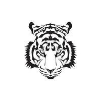 tête de tigre dessin illustration vectorielle vecteur