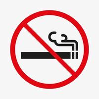 aucun signe de fumer. interdiction de fumer. vecteur