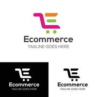 logo de commerce électronique vecteur