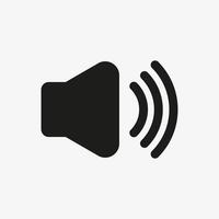 icône de haut-parleur. symbole sonore. icône de volume.