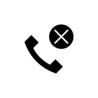 appel, centre, modèle de logo d'illustration vectorielle d'icône solide de téléphone. adapté à de nombreuses fins.