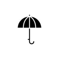 parapluie, météo, protection solide icône vector illustration logo modèle. adapté à de nombreuses fins.