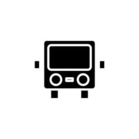 bus, autobus, public, modèle de logo d'illustration vectorielle d'icône solide de transport. adapté à de nombreuses fins. vecteur