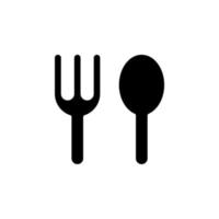 restaurant, nourriture, modèle de logo d'illustration vectorielle d'icône solide de cuisine. adapté à de nombreuses fins. vecteur