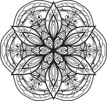 vecteur gratuit de mandala fleur circulaire