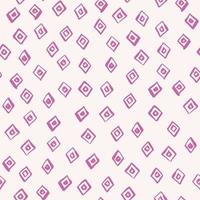 motif isolé sans couture avec des figures géométriques de losange lilas. fond blanc. impression stylisée abstraite. vecteur