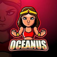 création de logo esport mascotte oceanus vecteur