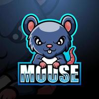 création de logo esport mascotte souris vecteur