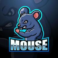 création de logo esport mascotte souris vecteur