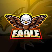 création de logo esport mascotte aigle vecteur