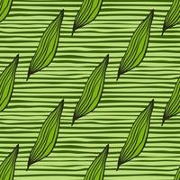 motif de feuilles de lignes organiques géométriques. vecteur