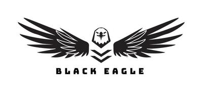 emblème ou logo de la communauté des oiseaux faucon aigle rétro vintage vecteur