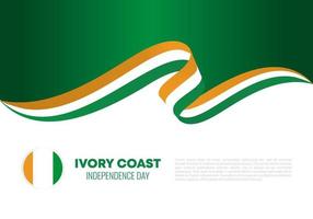 fond de fête de l'indépendance de la côte d'ivoire les 7 et 8 août vecteur